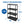 Gracious Living 4 Shelf Fixed Height Ventilated Storage Unit, Black, 4 Pack