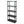 Gracious Living 5 Shelf Adjustable Ventilated Medium Duty Shelving Unit, Black