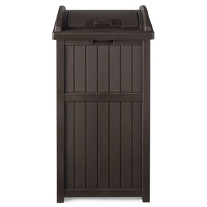 Suncast Hideaway Outdoor Patio 33 Gallon Garbage Waste Trashcan Bin, (5 Pack)