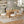 Dining Table Set With 6 Upholstered Chairs, Rectangular Table With Cutout Legs