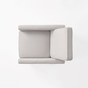Upholstered Push Back Recliner Chair For Living Room