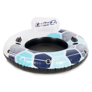 Bestway CoolerZ Rapid Rider Inflatable Lake Pool Tube Float, Blue/Gray, 2 Pack