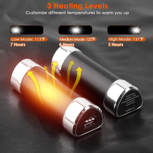 2 Packs 10000mAh Split-Magnetic Handwarmers 2 in 1 Portable Electric Pocket Heater Power Bank Portable Charger with 3 Heating Levels  for Camping Hunt