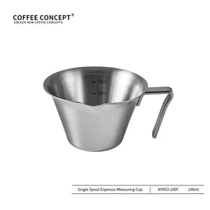 Best Espresso Shot Glass with Measurement Scale - Volcano 100ml Stainless Steel Under $6