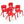 4-pack Kids Plastic Stackable Classroom Chairs