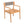 Creative Braided Acacia Wood Outdoor Dining Chairs with Armrests