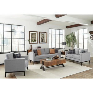 Saba - Upholstered Chair With Reversible Cushions - Gray