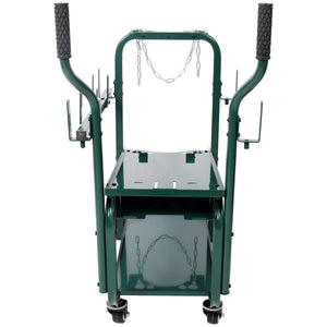 Heavy Duty 2-Tier Rolling Welding Cart