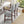 Set of 4 Mid-Century Modern Linen Upholstered Bar Stools