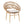 Cyril Outdoor Wicker Papasan Style Dining Chair with Teak Finished Legs - Set of 2