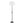 Shadow Contemporary Floor Lamp in Black Steel with White Linen Shade