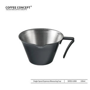 Best Espresso Shot Glass with Measurement Scale - Volcano 100ml Stainless Steel Under $6