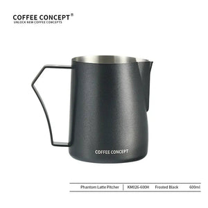 Phantom Precision Latte Art Pitcher – 600ml Narrow Spout for Advanced Patterns