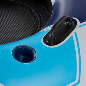 Bestway CoolerZ Rapid Rider Inflatable 2 Person Pool River Lake Tube Float, Blue