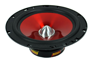 BOSS 6.5" 350W 2 Way Car Audio Speakers System Red Stereo (Pair) (Refurbished)