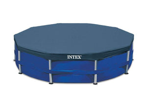 Intex 10 Foot x 30 Inches Pool w/ 10-Foot Round Above Ground Pool Cover