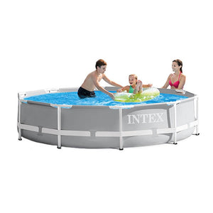 Intex 10 Foot x 30 Inches Pool w/ 10-Foot Round Above Ground Pool Cover