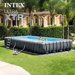 Intex 32' x 16' x 52" Ultra XTR Rectangular Pool w/ 2 Floating Chairs & Cooler