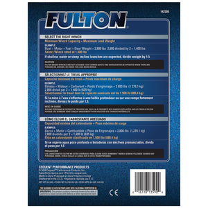 Fulton 142305 Single Speed Tow Winch with 20 Inch Strap, 1800 Pound Capacity