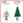 4.5FT Flocked Christmas Tree with Pot Base and LED Lights