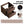 Bathroom Vanity With Basin Wall Hang Storage - Brown / Brown / White