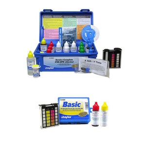 Taylor K-2006C Complete Swimming Pool Chlorine Test Kit w/ Additional Basic Kit - TRAPSKI