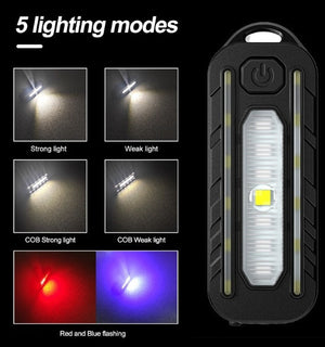 Bicycle Warning Taillight TYPE-C Backpack Light Running