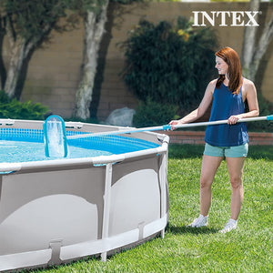 Intex 2100 GPH Above Ground Pool Sand Filter Pump w/ Deluxe Pool Maintenance Kit