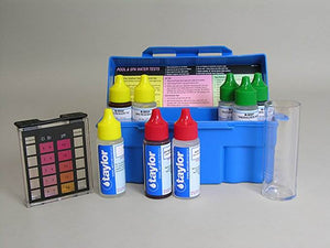 Taylor K-1004 Safety Plus Swimming Pool Chlorine Bromine Test Kit (3 Pack) - TRAPSKI