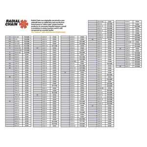 Radial Chain Cable Traction Grip Tire Snow Passenger Car Chain Set, 4 Pack