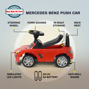 Best Ride On Cars Baby Toddler Ride-On Push Car with Sounds, Red