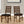 Transitional Upholstered Dining Chairs Set of 2 - Brown