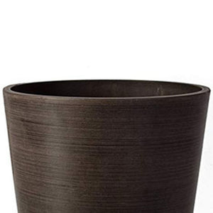 Algreen Valencia 12x18 Inch Round Planter Pot w/ Roots Potting Soil, 1.5 CuFt