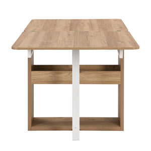 TOPMAX Modern Compact 63-inch 5-Piece Extendable Dining Table Set