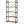 5 Tier Bookshelf Unit With Accents For Living Room - Black / Brown