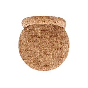 Penny Round Arched Fully Upholstered Counter Stool Set of 2, Golden