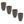 Algreen Products 87311 Athena Self-Watering Planter, Brownstone (4 Pack)