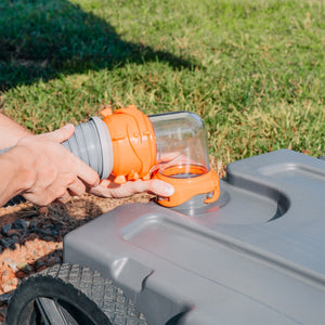 Camco 39004 Rhino Portable 28 Gallon RV Waste Tank Holding Hose and Accessories - TRAPSKI