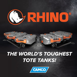 Camco 39006 Rhino Portable 36 Gallon RV Waste Tank Holding Hose and Accessories
