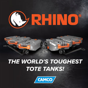 Camco 39002 Rhino Portable 21 Gallon RV Waste Tank Holding Hose and Accessories