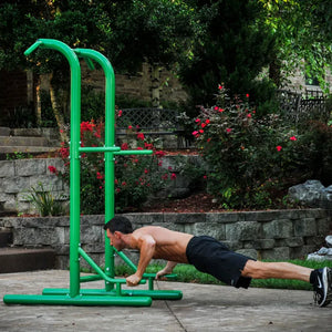 Stamina Products Outdoor Fitness Multi Use Strength Training Power Tower, Green