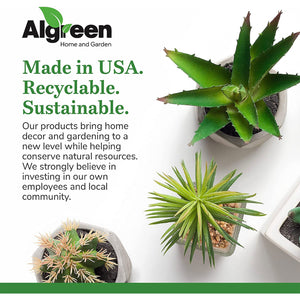 Algreen Curved Vase Planter, 12" x 20" Flower Plant Pot Decor, Acerra, Rust