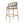 Outdoor Bar Height Metal Frame Counter Stools with Scallop-Shaped Backrest & Water-Resistant Cushions