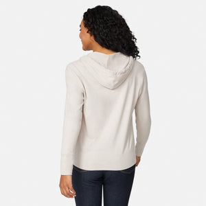 Women's Cloud Knit V-Neck Hoodie