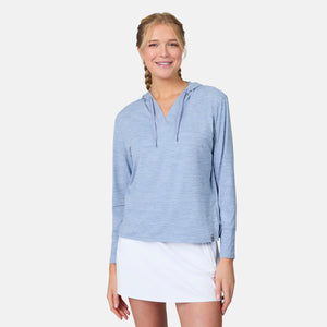 Women's Cloud Knit V-Neck Hoodie