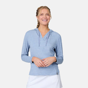 Women's Cloud Knit V-Neck Hoodie