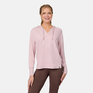 Women's Cloud Knit V-Neck Hoodie