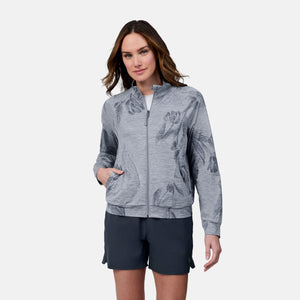 Women's Cloud Knit Zip Mock Neck