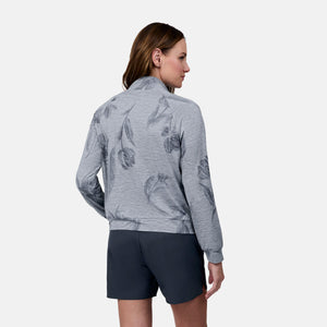 Women's Cloud Knit Zip Mock Neck