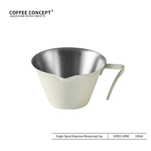 Best Espresso Shot Glass with Measurement Scale - Volcano 100ml Stainless Steel Under $6